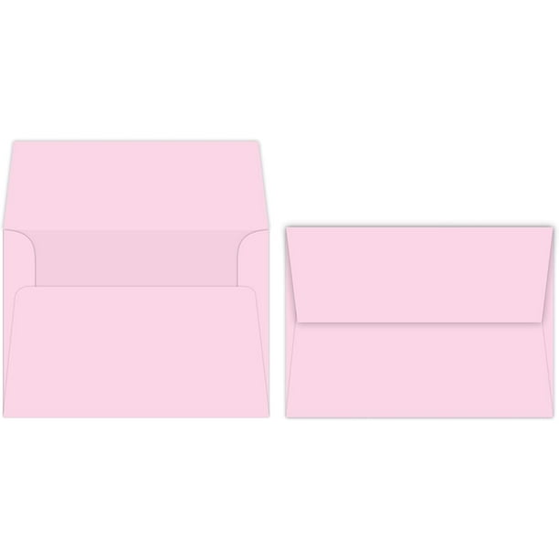 5 1/4 x 7 1/4" 50 Per Pack A7 Bright Color Square Flap Invitation Envelopes